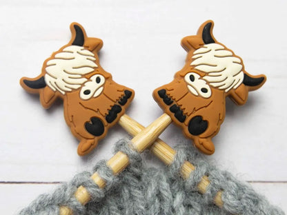 Fox and Pine Stitch Stoppers